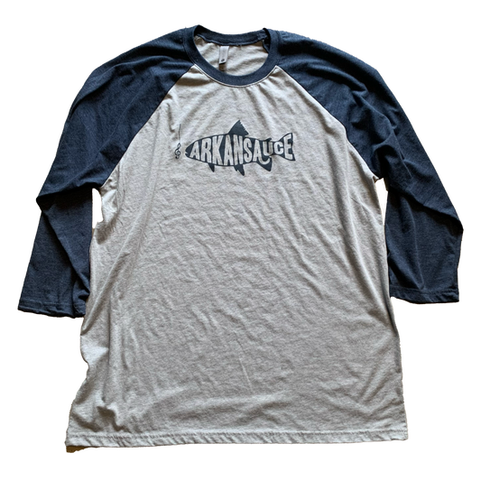 Arkansauce Fish Baseball-Style T-Shirt